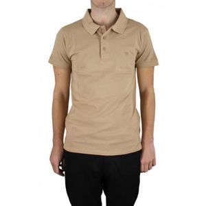 POLO Bill Tornade Polo uni manches courtes  Beige Homme