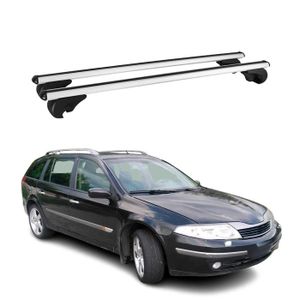 Barres De Toit Transversales Menabo Pour Renault Laguna II 2000-2008 - Galerie Porte-Bagages 50kg Acier