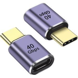 HUB QIANRENON 40 Gbps USB C Mâle ver Femelle Coupleur 