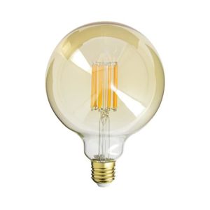 AMPOULE - LED Ampoule Filament LED déco verre ambré G125, culot 