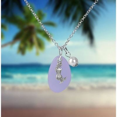 Boucles d'oreilles queue de sirène : breloque en acrylique, bijoux Beach Vibe - France