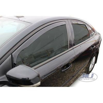 HEKO Déflecteurs D'Air Compatible Ford Mondeo 4 Break 2007-2014 – Set 4 Pièces, Fumé, Montage Sans Vis, Look Élégant
