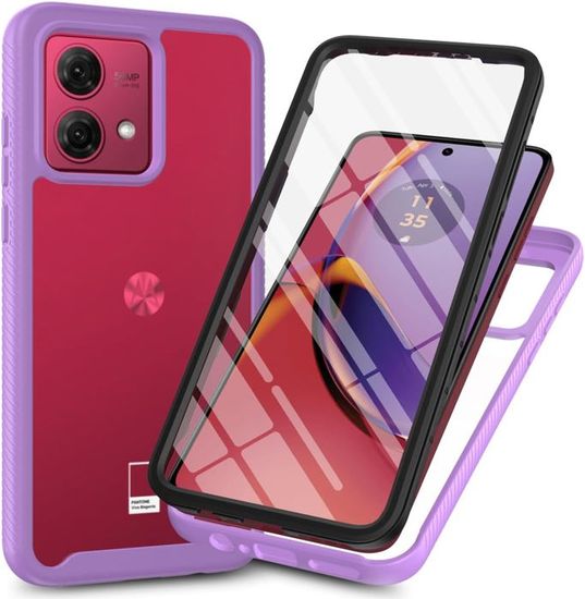 Housse Coque 360° En Liège Pour Motorola Moto X Force - étui Portefeuille Flip, Protection Complète, Marron
