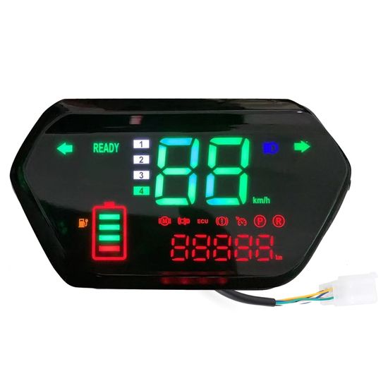 Compteur Vitesse Citycoco FYOBOT – écran LCD 60 V, Noir, Compatible Scooter électrique
