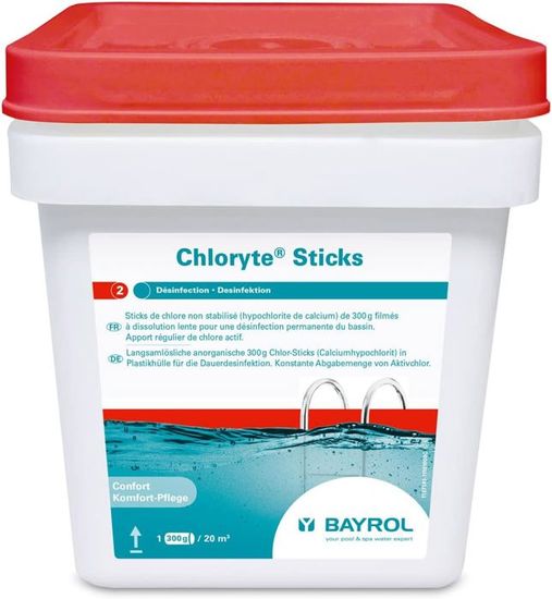 Bayrol - chloryte Sticks - Chlore Lent Stick 300g 4.5kg78 - Cdiscount ...