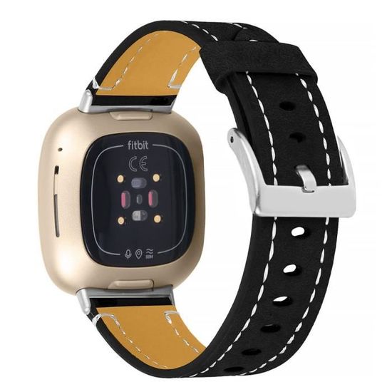 Bracelet de rechange en cuir véritable pour montre Fitbit