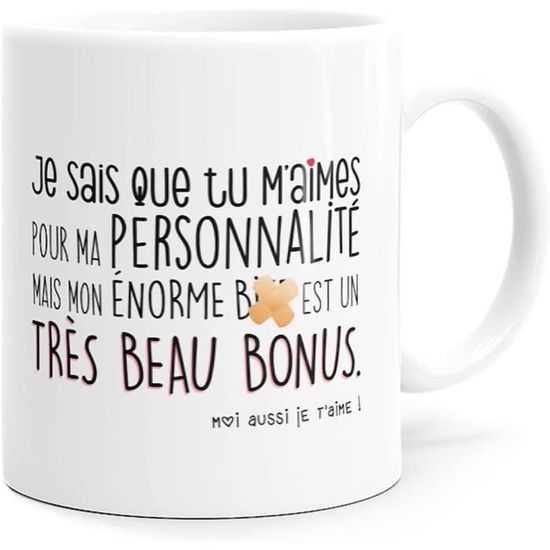 Mug Panvola Avec Citation Drôle - Si Ma Bouche Ne Le Dit Pas Mon Visage Le Fera Quot Cadeau G 125971