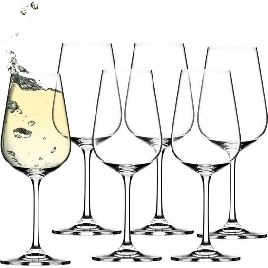 Verres à vin blanc Olympia Novello Crystal 355ml (lot de 6)