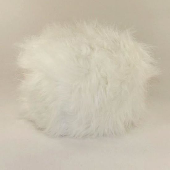 toque fourrure blanche