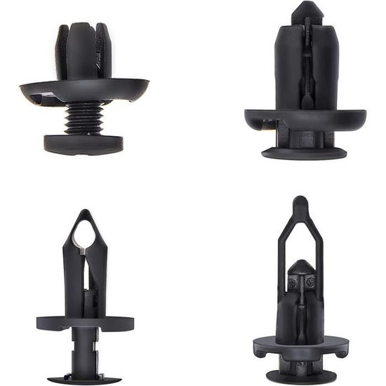 65 Pièces Kit De Rivets Réparation Ciel De Toit Voiture - Punaise Toit Universelle Noire