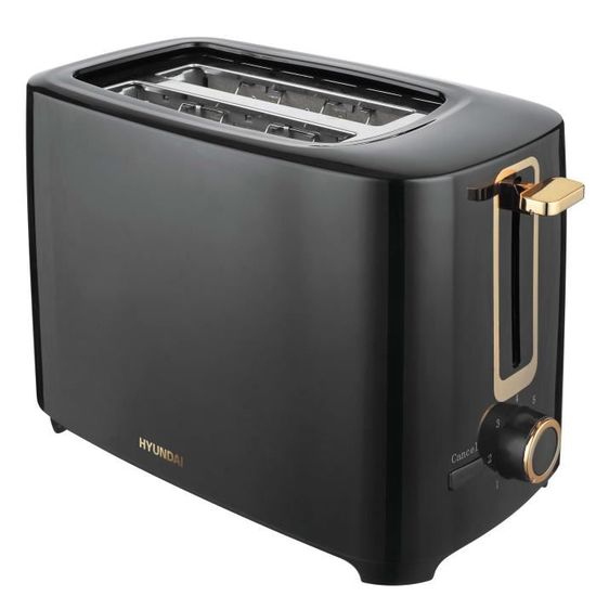 YUNDAI - GRILLE PAIN TOASTY BREAD - double toast 100x 100 - Puissance 700W - finition dorée