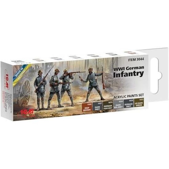 Peinture Métallique ICM 1027 – Gun Metal – Flacon De 12 Ml – Neuf