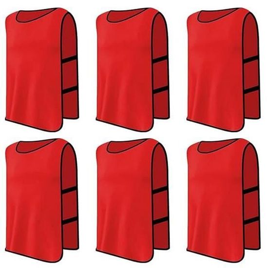 Bavoir D'entraînement Sportif - Maille Respirante - 7 Tailles Et 13 Couleurs - Pour Football, Rugby, Hockey... Maillot Maille Polyester Respirant