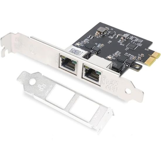 Carte Réseau Pci-E 2,5 Gbase-T, Double Port Rj45 2500-1000-100 M-10 ...