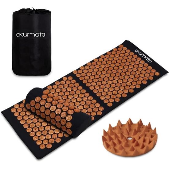Kit Complet D'acupression : Tapis, Coussin Et Oreiller De Massage Vert Foncé - Anti-douleur Et Yoga