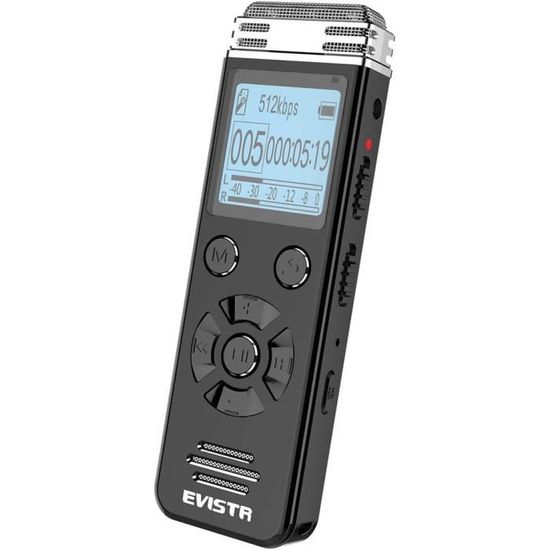 Enregistreur Vocal 32GB Haute Qualité - Activation Vocale, Réduction Bruit DSP - Pour Réunions, Conférences, Mémos