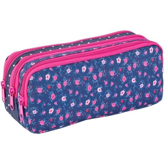 Trousse Scolaire 3 Compartiments Grande Capacité TRIZIP