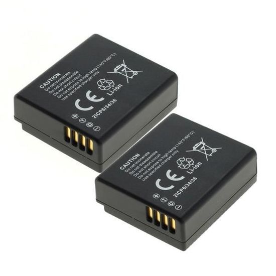 Batterie VHBW Pour Panasonic Lumix DC-G100, G110, G100D, TZ91 - 980mAh 7,4V - Neuf