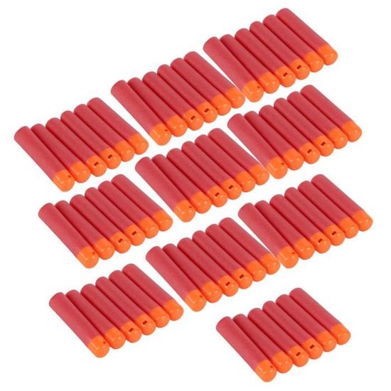 100 Fléchettes Nerf Recharge En Mousse - Compatibles N-Strike Elite (Bleu)