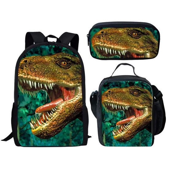 Sac à Dos Scolaire Jurassic World Pour Enfant – Adaptable Au Chariot, Dimensions 33x14x42 Cm, Polyester Résistant