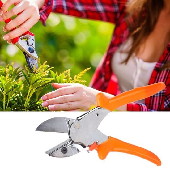 Sécateur De Jardin MiKoyi Professionnel - Lame Acier Inoxydable 3Cr13 45mm, Poignées Bois Frêne Ergonomiques