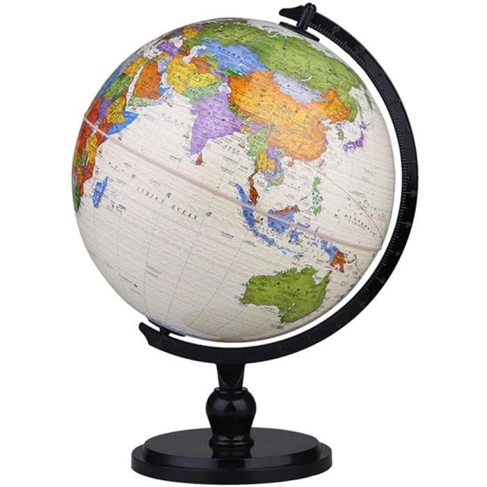 Globes Globe Mondial De 9,8 Pouces avec Support Noir Geographic World