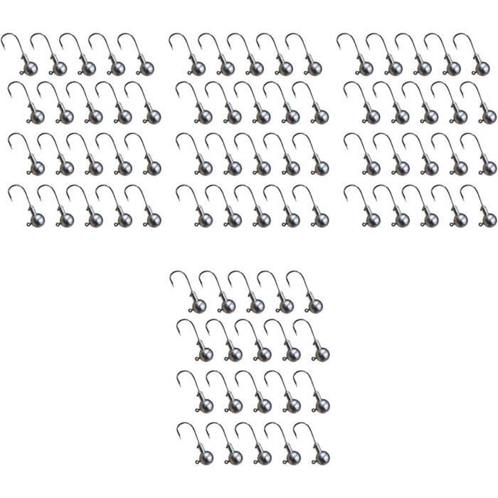 30 Têtes De Jig Underspin Pour Pêche - Plomb 1/8 Oz Et 1/16 Oz - Hameçons Inox - Pour Truite, Perche, Etc.