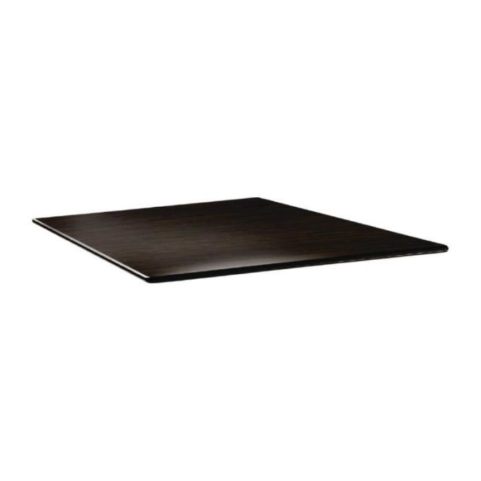 Plateau de table carré wengé 80 cm