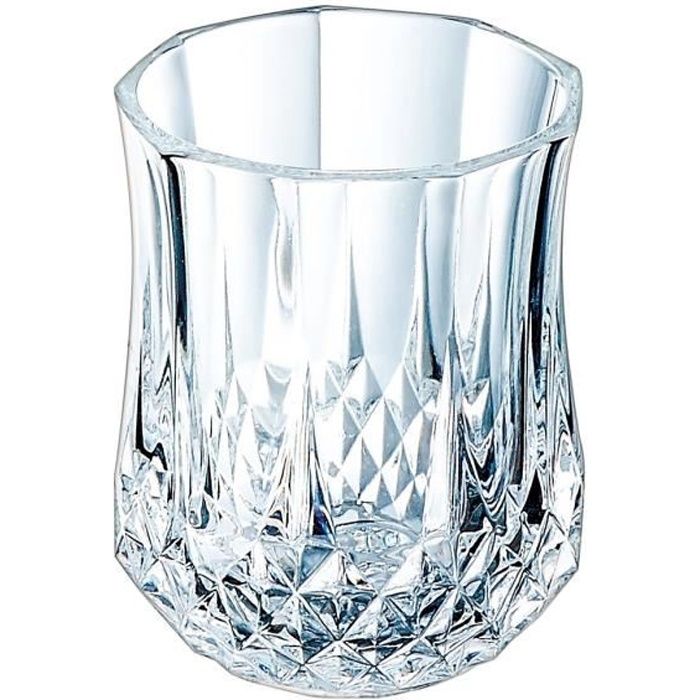 6 shooters vintage 4.5cl Longchamp - Cristal d'Arques - Verre ultra transparent au design vintage Cristal Look