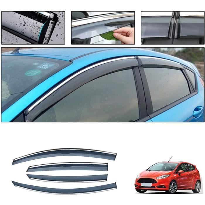 Deflecteurs d'air pour F ord Fiesta Hatchback 2010-2018 Déflecteurs de Vent Fenêtre Visière Pare-Soleil Pare-Pluie Pare-fumée P 1047