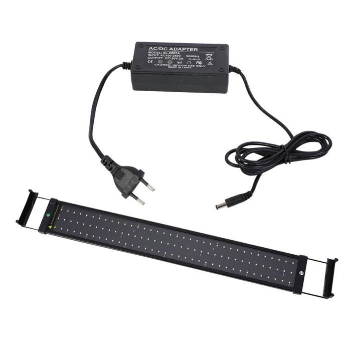 SOULONG Lampe Aquarium LED Extensible Lampe Rampe LED RAIr Aquarium Réglable Éclairage Aquarium 110V - 240V 8500K Lumière RAIr Po