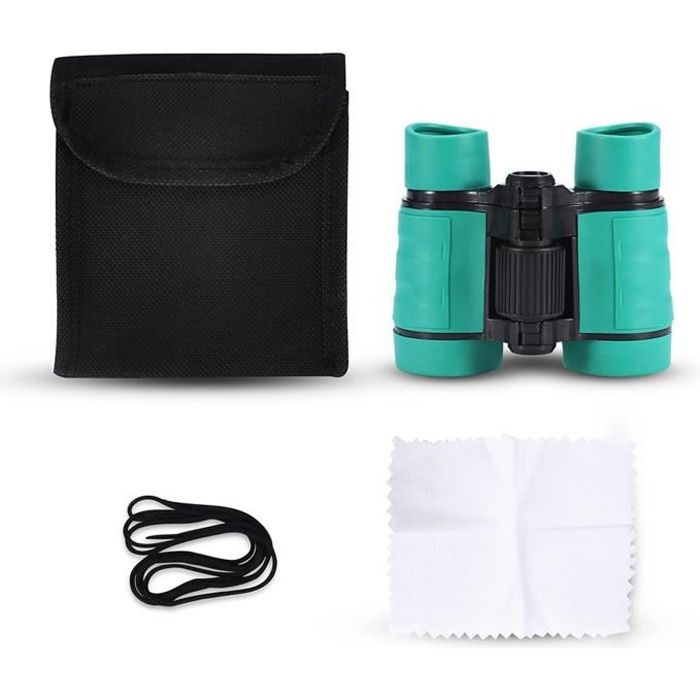 Jumelles pour enfants 4x30 Maginification Enfant Kid Outdoor Birding Binoculaire Enfants Télescope Jouet Cadeau Vert