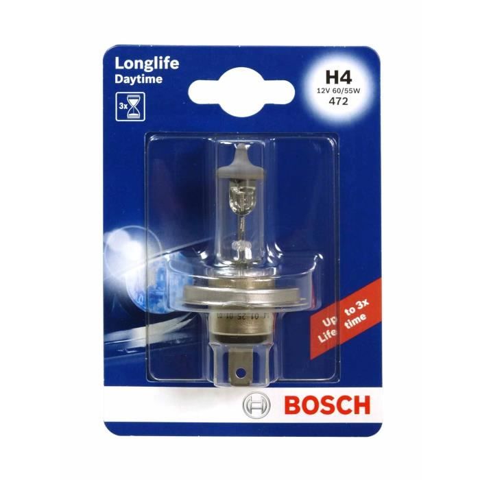 BOSCH Ampoule Longlife Daytime 1 H4 12V 60/55W