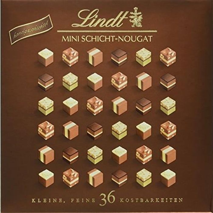Lindt & Sprüngli Mini Pralinés Nougat, 1er Pack (1 x 165 g)
