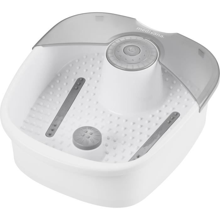MEDISANA FS 881 - Bain de pieds 3-en-1 - Massage à bulles, par vibrations et fonction de chauffage automatique - Jusqu'à taille 44