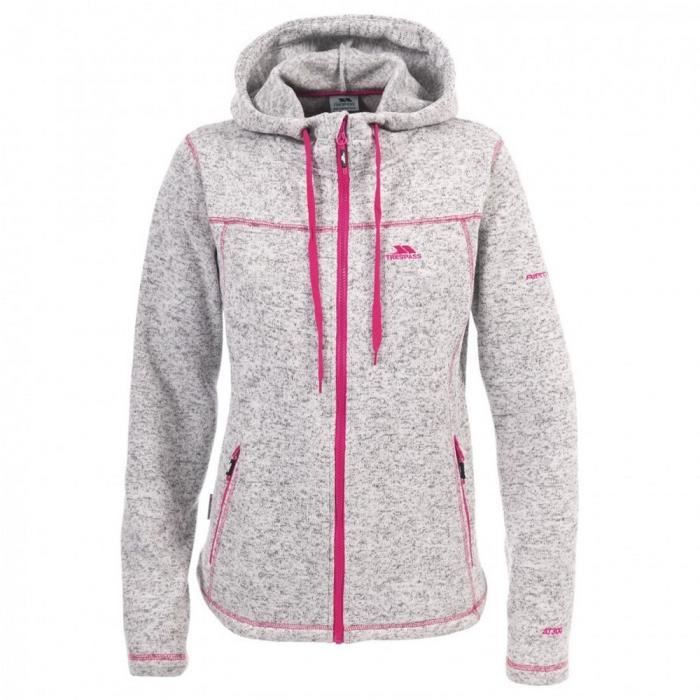 Trespass - Veste polaire ODELIA - Femme (Blanc chiné)