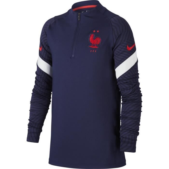 HAUT DRILL TOP JUNIOR EQUIPE DE FRANCE BLEU 2020/21