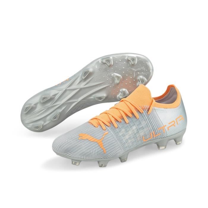 Chaussures de football de football Puma Ultra 3.4 FG/AG - Instinct Pack - argenté/jaune - 46