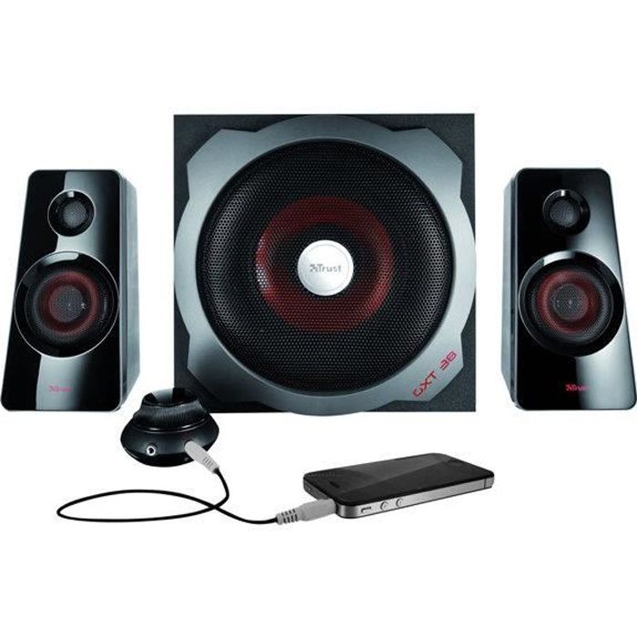 TRUST - 18280 - ENSEMBLE D'ENCEINTES 2.1 SATELL…