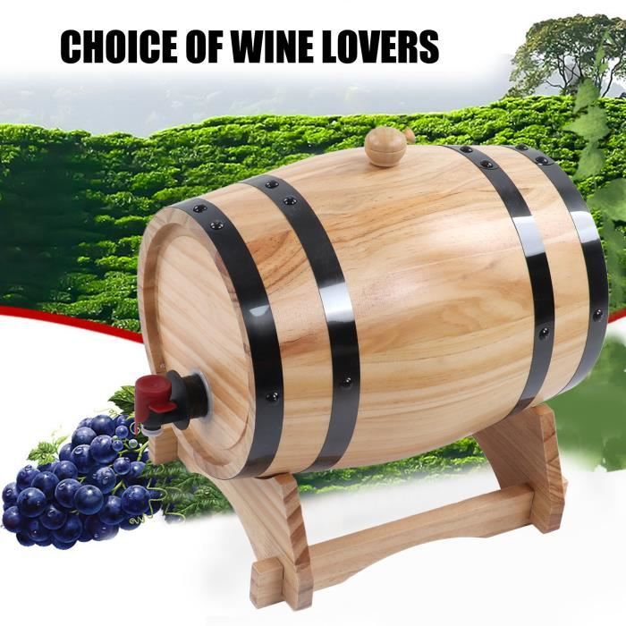 VINGVO Fût de chêne à vin cuve à vin pour le stockage de vins fins, Bière 5L -DUO