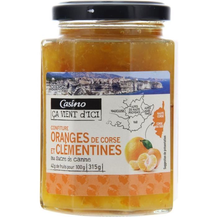 Confiture oranges de Corse et clémentines Ça vient d'ici - 315 g