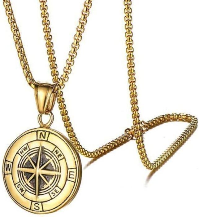 Collier Viking Berserk - Pendentif Rune Acier Inoxydable - 60cm - Homme - Style Nordique