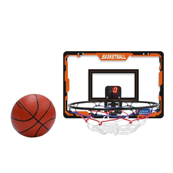 Panier De Basket 3 En 1 Réglable Pour Enfants 1-6 Ans - Avec But Foot Et Jeu D'anneaux - Hauteur 88-128 Cm - Ballons Inclus
