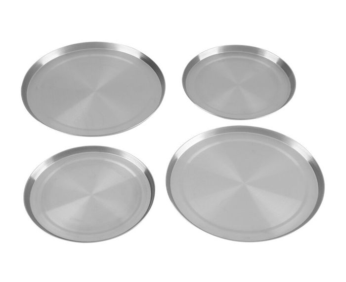 Lot de 4 couvercles de protection pour brûleur de cuisinière en acier inoxydable