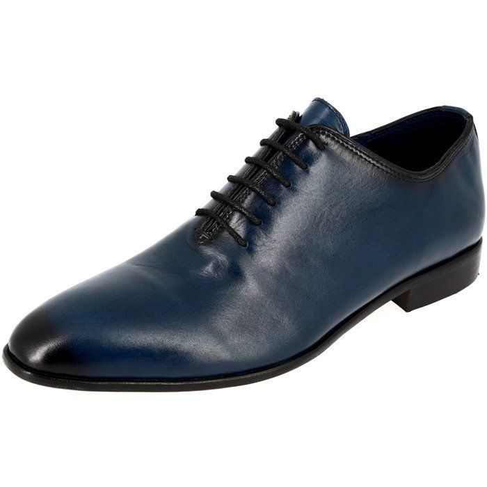 Chaussure homme Richelieu en cuir bleu RB900 40