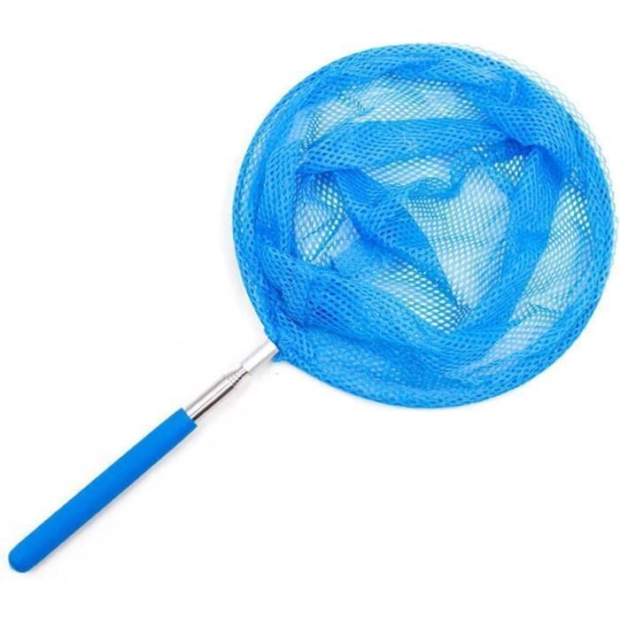 Épuisette Télescopique Pour Piscine - Acier Inoxydable - Longueur 85 Cm - Panier Profond - Pour Nettoyage Ou Pêche - 2
