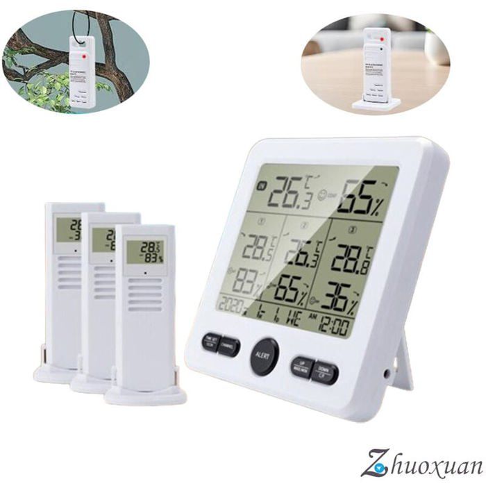 station-m-t-o-sans-fil-avec-3-capteurs-thermom-tre-hygrom-tre