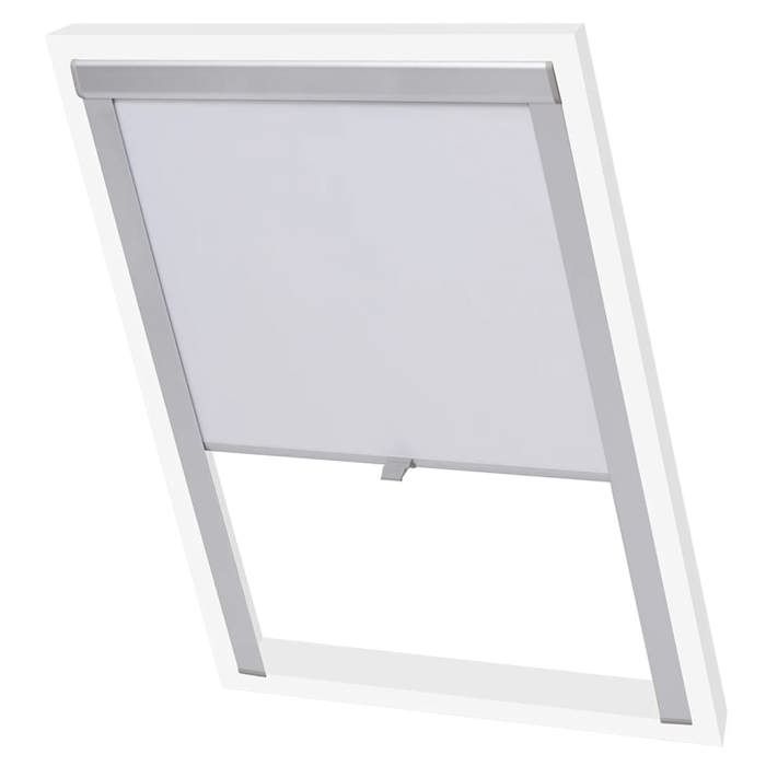 Store occultant - vidaXL - MK06 - Blanc - Polyester - Aluminium