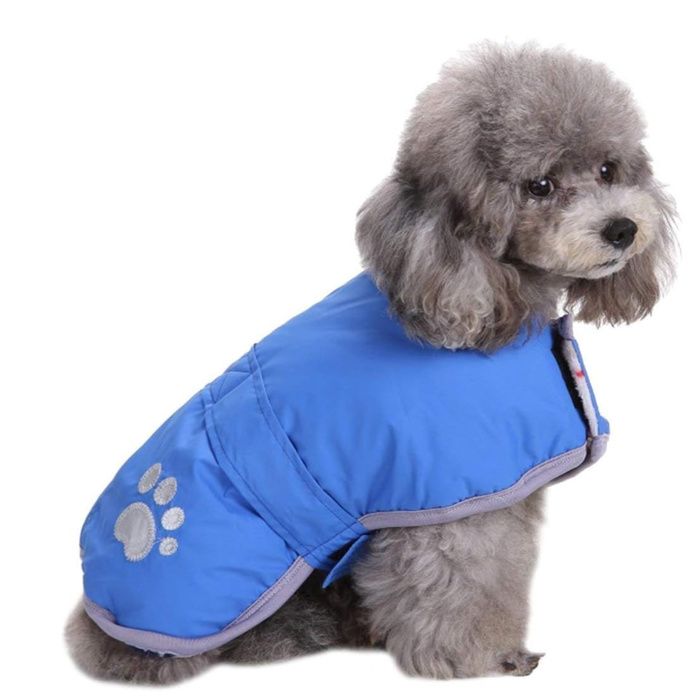 Meilleurs prix pour Manteaux pour chiens par temps froid Loft gilet dhiver réversible en polaire imperméable pour animaux de compagnie (bleu)