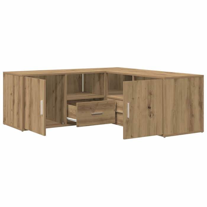 Armoire dangle en bois dingénierie - vidaxl - 200x40x45 cm - Chêne artisanal - 2 modes dassemblage - Capacité 90 kg